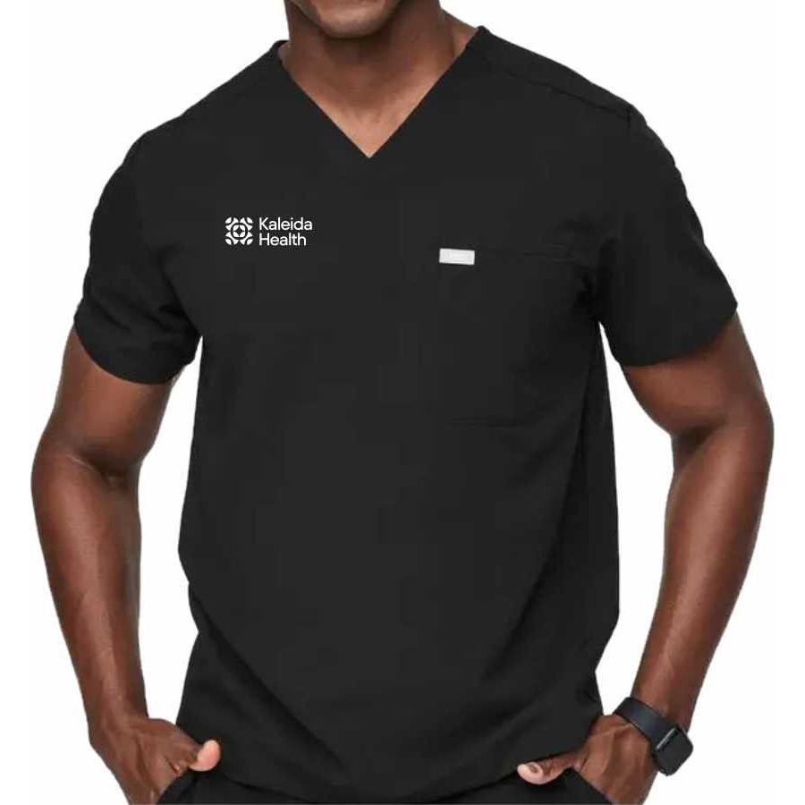 FIGS Men's Leon Three Pocket Scrub Top - Kaleida