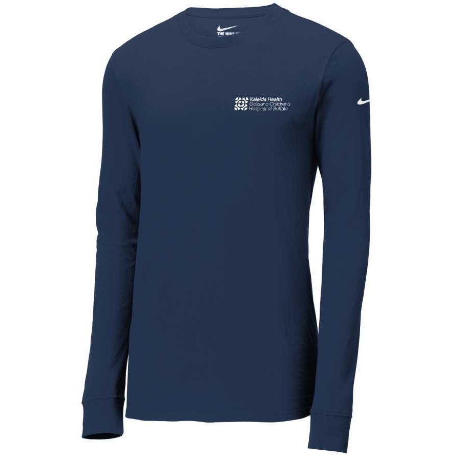 Nike Unisex Dri Fit Cotton/Poly Long Sleeve Tee - Golisano