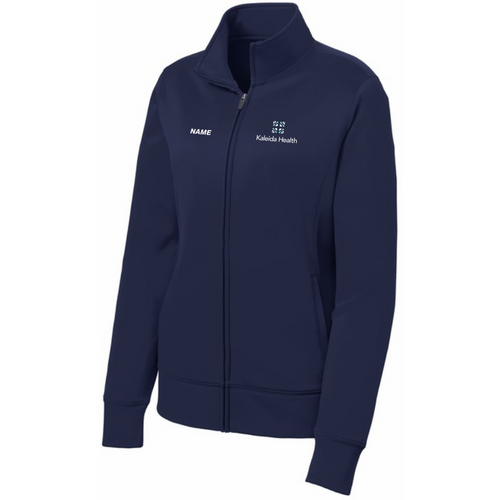 Sport Tek Women's Fleece Full Zip Jacket-Navy
