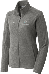 Port Authority Women's Heather Microfleece Full Zip Jacket -  Pearl Grey